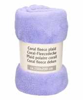 Lavendel fleece deken 150 x 200 cm